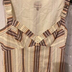 Karen Millen Brown Striped Dress